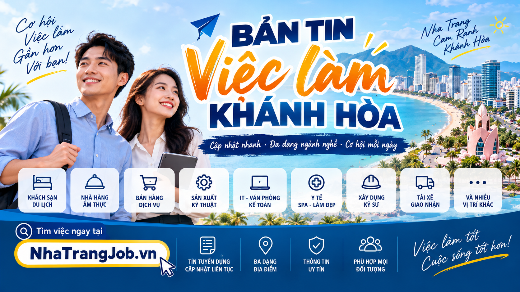 Bản tin việc làm Khánh Hòa mới nhất